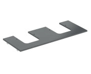 Столешница под раковину Geberit One 119х47,3 см вырез слева и справа керамогранит черный мрамор 505.175.00.2
