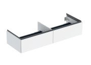 Тумба під раковину Geberit One 133,2x47 см ДСП білий глянцевий 505.076.00.1