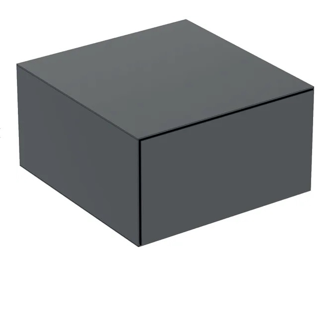 Шкафчик для ванной Geberit One подвесной 45х47 см ДСП черный матовый 505.078.00.8