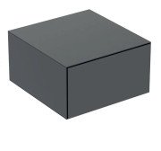 Шкафчик для ванной Geberit One подвесной 45х47 см ДСП черный матовый 505.078.00.8