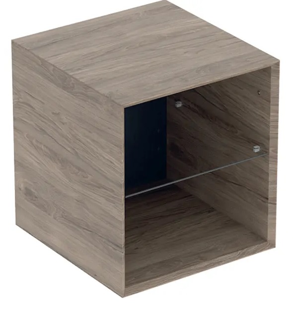 Стелаж для ванної кімнати Geberit One 45х47 см ДСП горіх темний 505.079.00.6