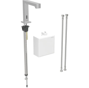 Смеситель для раковины Geberit Brenta питание от генератора с функциональным блоком наружного монтажа латунь нерж сталь матовый 116.176.SN.1