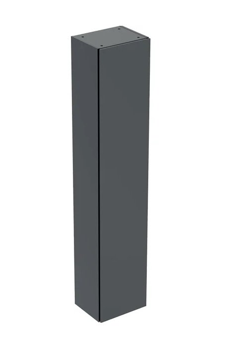 Пенал для ванной Geberit подвесной 36х29,1х180 см ДСП черный матовый 505.083.00.8