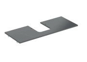 Столешница под раковину Geberit One 119х47,3 см вырез в центре керамогранит черный мрамор 505.105.00.2