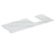 Стільниця під раковину Geberit One 119х47,3 см виріз праворуч керамограніт білий мармур 505.145.00.1