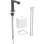 Смеситель для раковины Geberit Brenta питание от сети с функциональным блоком наружного монтажа латунь черный матовый 116.177.14.1