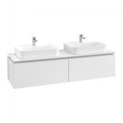 Тумба під раковину Villeroy & Boch Legato 160х38 см ДСП білий матовий B76700MS