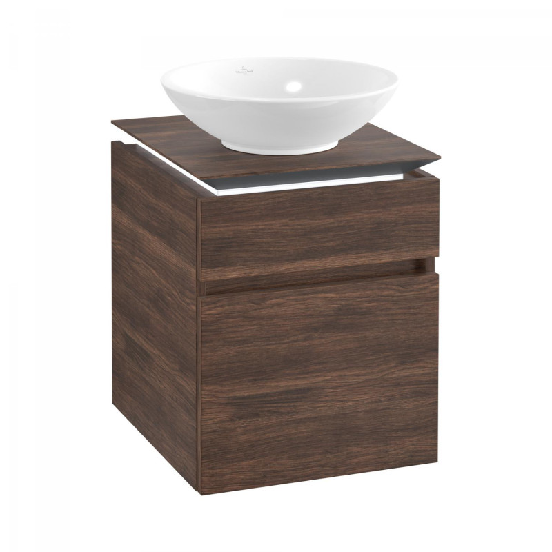 Тумба под раковину Villeroy & Boch Legato 45х55 см с подсветкой ДСП дуб аризона B566L0VH