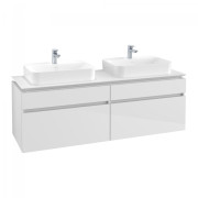 Тумба під раковину Villeroy & Boch Legato 160х55 см МДФ/ДСП білий глянсовий B76800DH