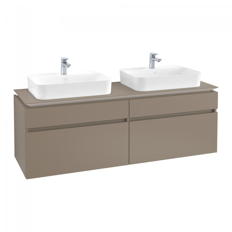 Тумба под раковину Villeroy & Boch Legato 160х55 см ДСП трюфель серый B76800VG