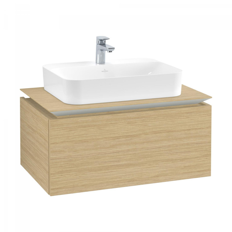 Тумба під раковину Villeroy&Boch Legato 80х38 см ДСП північний дуб B75300VJ