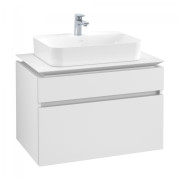 Тумба под раковину Villeroy & Boch Legato 80х55 см ДСП белый матовый B75400MS