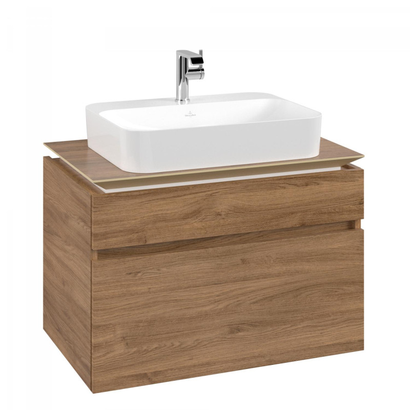 Тумба под раковину Villeroy & Boch Legato 80х55 см ДСП дуб канзас B75400RH