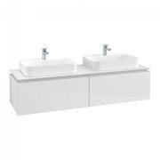 Тумба під раковину Villeroy & Boch Legato 160х38 см МДФ/ДСП білий глянсовий B76700DH