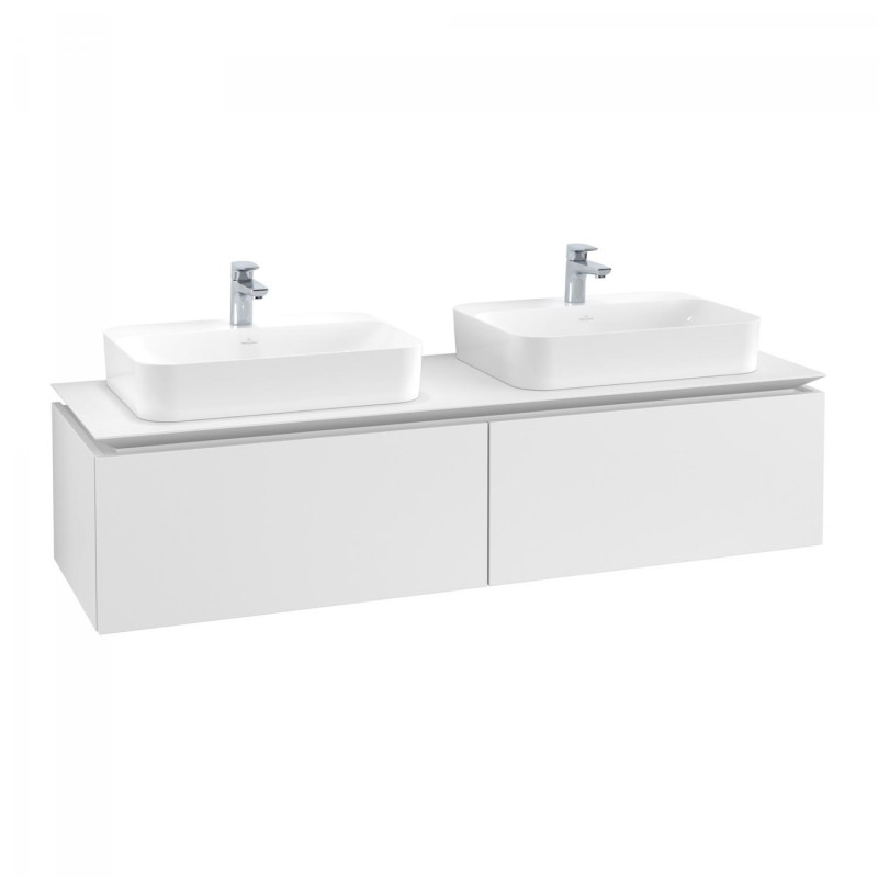 Тумба под раковину Villeroy & Boch Legato 160х38 см ДСП белый матовый B76700MS