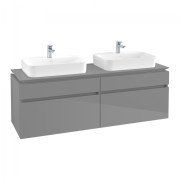 Тумба під раковину Villeroy & Boch Legato 160х55 см МДФ/ДСП глянсовий сірий B76800FP