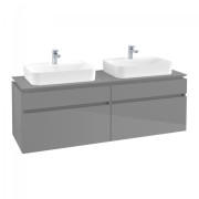Тумба под раковину Villeroy & Boch Legato 160х55 см МДФ/ДСП глянцевый серый B76800FP