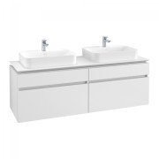 Тумба під раковину Villeroy & Boch Legato 160х55 см ДСП білий матовий B76800MS