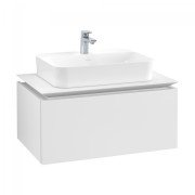 Тумба під раковину Villeroy & Boch Legato 80х38 см ДСП білий матовий B75300MS