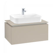 Тумба під раковину Villeroy & Boch Legato 80х38 см ДСП ніжно-сірий B75300VK