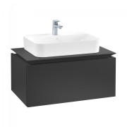 Тумба под раковину Villeroy & Boch Legato 80х38 см МДФ/ДСП черный матовый лак B75300PD