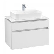 Тумба под раковину Villeroy & Boch Legato 80х55 см ДСП белый матовый B75400MS