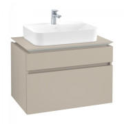 Тумба под раковину Villeroy & Boch Legato 80х55 см ДСП нежно-серый B75400VK