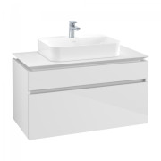Тумба під раковину Villeroy & Boch Legato 100х55 см МДФ/ДСП білий глянсовий B75600DH