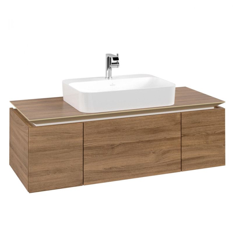 Тумба под раковину Villeroy & Boch Legato 120х38 см ДСП дуб канзас B75700RH