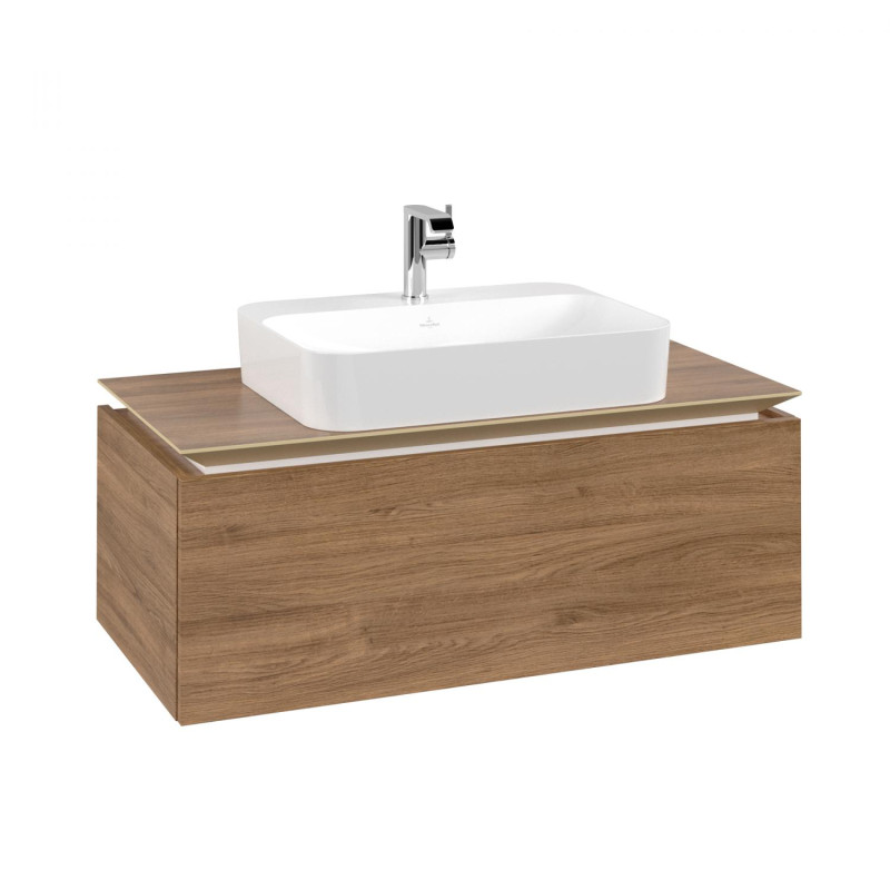 Тумба под раковину Villeroy & Boch Legato 100х38 см ДСП дуб канзас B75500RH