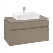 Тумба под раковину Villeroy & Boch Legato 100х55 см ДСП трюфель серый B75600VG