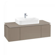 Тумба под раковину Villeroy & Boch Legato 120х38 см ДСП трюфель серый B75700VG