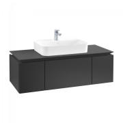 Тумба под раковину Villeroy & Boch Legato 120х38 см МДФ/ДСП черный матовый лак B75700PD