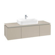 Тумба под раковину Villeroy & Boch Legato 140х38 см ДСП нежно-серый B75900VK