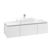 Тумба під раковину Villeroy & Boch Legato 140х38 см ДСП білий матовий B75900MS