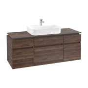 Тумба под раковину Villeroy & Boch Legato 140х55 см ДСП дуб аризона B76000VH