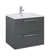 Тумба под раковину Roca Roma 60х45,6 см ДСП антрацит глянцевый A857949153