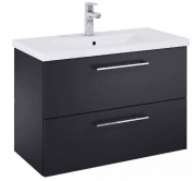 Тумба под раковину Roca Roma Compact 80х38,4 см ДСП черный матовый A857953532