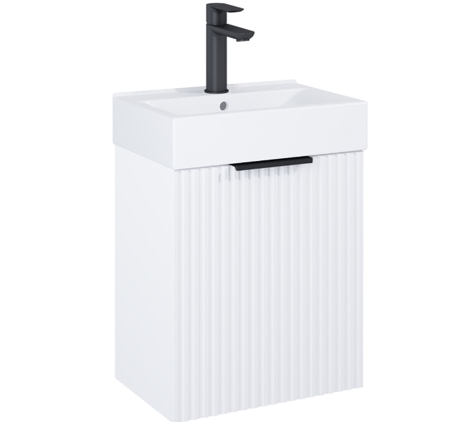 Тумба с раковиной Roca Reef 44,6х30,5 см МДФ белый матовый A852446529