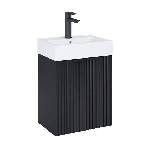 Тумба з раковиною Roca Reef 44,6 х30, 5 см МДФ чорний матовий A852446532