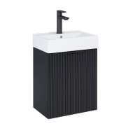 Тумба с раковиной Roca Reef 44,6х30,5 см МДФ черный матовый A852446532