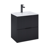 Тумба під раковину Roca Reef 60х45 см МДФ чорний матовий A857954532