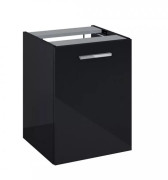 Шкафчик для ванной Roca Kwadro 40х38,4 см с корзиной ДСП черный глянцевый A857973351