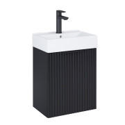 Тумба с раковиной Roca Reef 44,6х30,5 см МДФ черный матовый A852446532