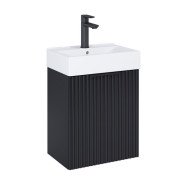 Тумба с раковиной Roca Reef 44,6х30,5 см МДФ черный матовый A852446532