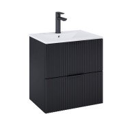 Тумба под раковину Roca Reef 60х45 см МДФ черный матовый A857954532