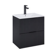 Тумба під раковину Roca Reef 60х45 см МДФ чорний матовий A857954532