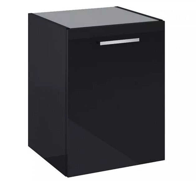 Шафка для ванної Roca Kwadro 40х38,4 см ДСП чорний глянцевий A857974351