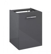 Шафка для ванної Roca Kwadro 40х38,4 см з кошиком ДСП антрацит глянцевий A857973153