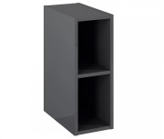 Стеллаж для ванной комнаты Roca Kwadro 20х38,6 см ДСП антрацит глянцевый A857975153